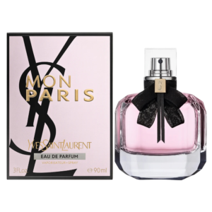 Frasco de Yves Saint Laurent Mon Paris Eau de Parfum 90 ml