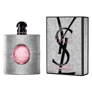 Frasco de Yves Saint Laurent Black Opium Glitter Eau de Parfum 90 ml