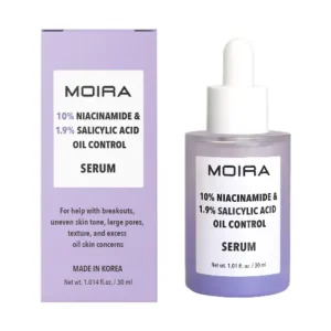 Moira Sérum Control de Grasa con Niacinamida 10% y Ácido Salicílico 1.9%
