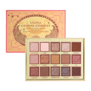 Paleta de sombras Moira Chasing Eternity con quince tonos