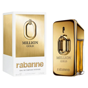 Frasco de Paco Rabanne Million Gold Eau de Parfum Intense 50 ml