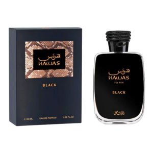 Frasco de Rasasi Hawas Black Eau de Parfum 100 ml