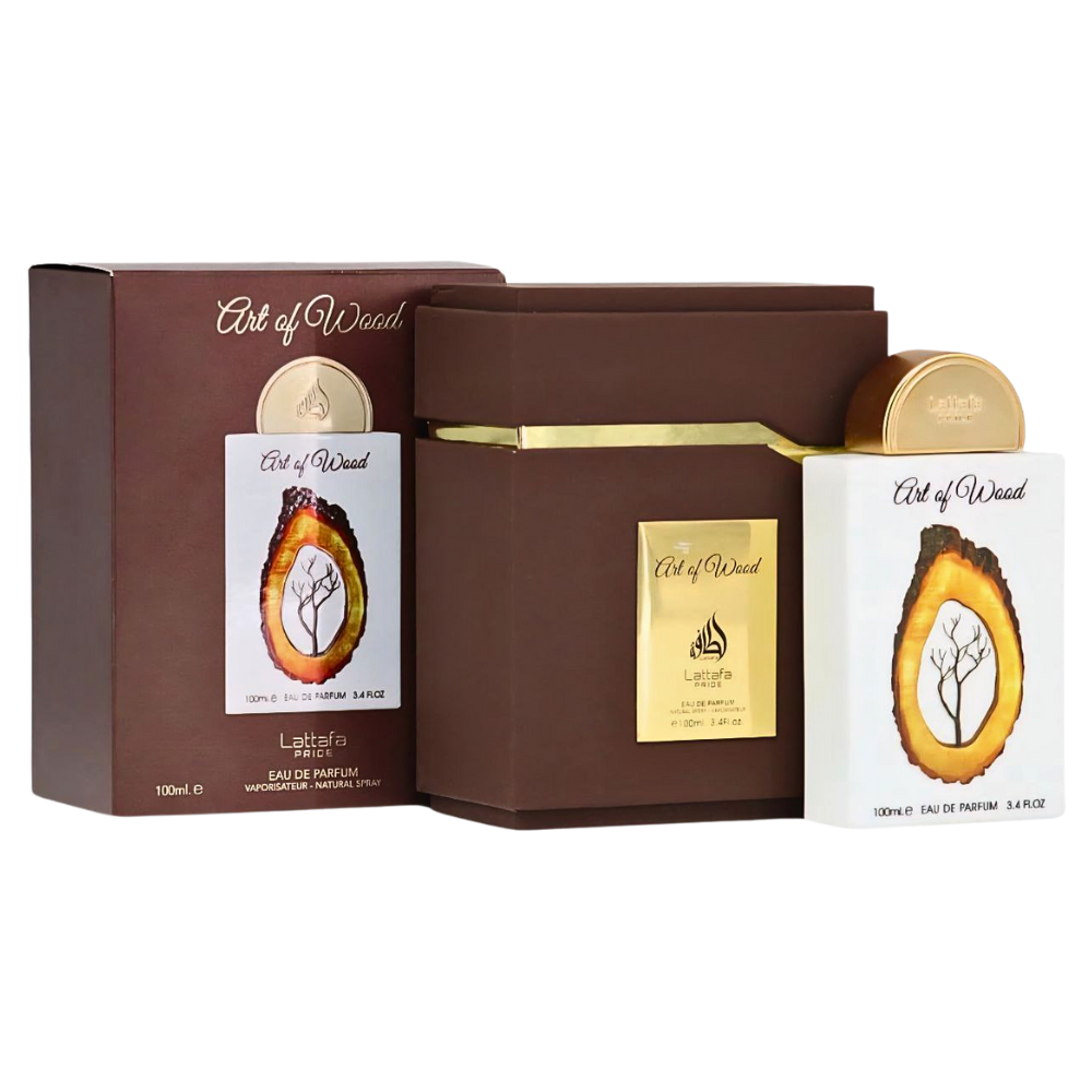 Frasco de Lattafa Art Of Wood Eau de Parfum 100 ml