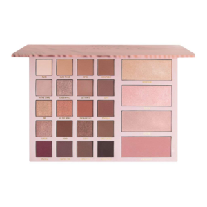 Paleta Moira Destiny de ojos y rostro abierta, con sus tonos a la vista