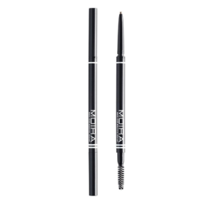 Micro lápiz de cejas Moira Fine Brow tono 103 Chocolate con su cepillo