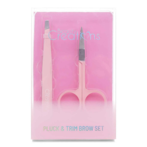 Set de cejas Beauty Creations Pluck & Trim con tijeras y pinza