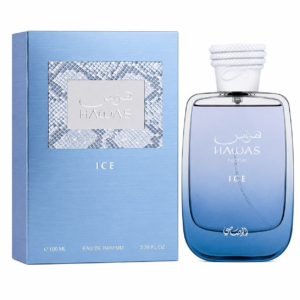 Frasco de Rasasi Hawas Ice Eau de Parfum 100 ml