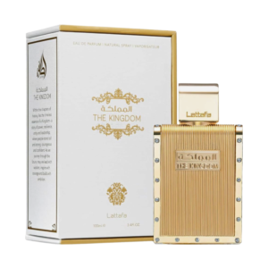 Frasco de Lattafa The Kingdom Pour Homme Eau de Parfum 100 ml
