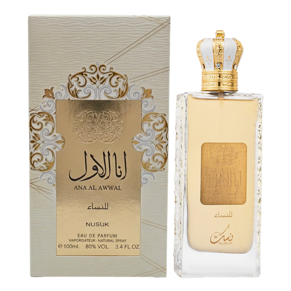 Frasco de Nusuk Ana Al Awwal Golden Eau de Parfum 100 ml