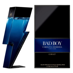 Frasco de Carolina Herrera Bad Boy Cobalt Eau de Parfum 100 ml