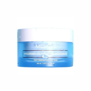 Envase de la crema hidratante mate Moira sin aceite