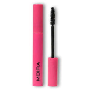 Envase de la máscara de pestañas Moira Intense Volume and Length 001 Blackest Black