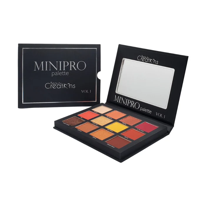 Paleta de sombras Beauty Creations MiniPro Vol. 1 abierta