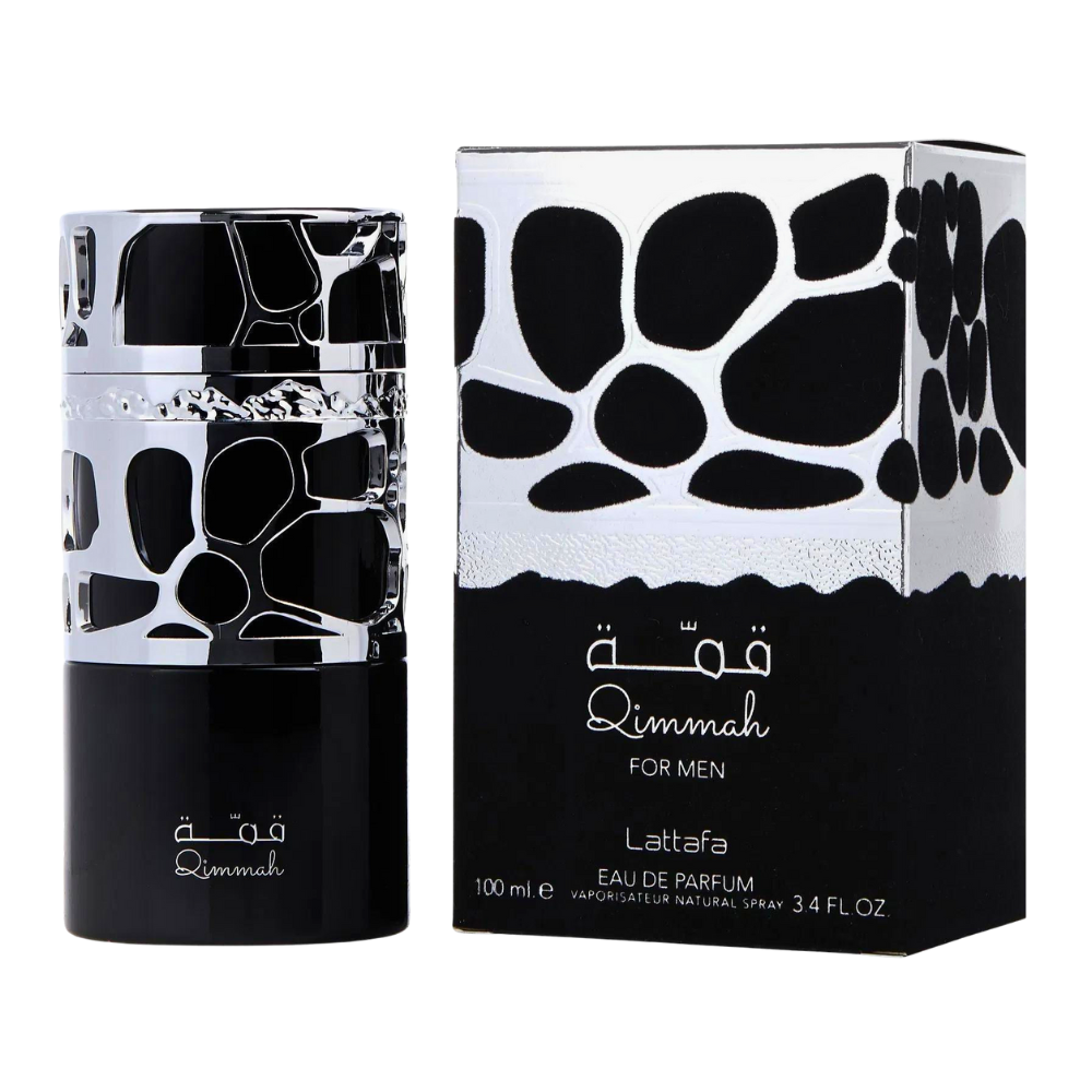 Frasco de Lattafa Qimmah For Men Eau de Parfum 100 ml