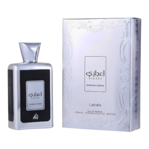Frasco de Lattafa Ejaazi Intensive Silver Eau de Parfum 100 ml