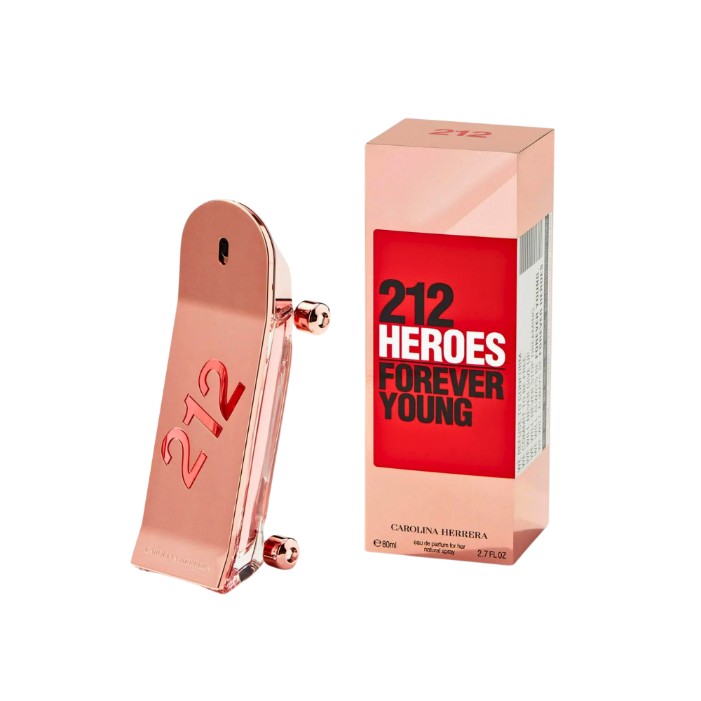 Frasco de Carolina Herrera 212 Heroes Forever Young For Her Eau de Parfum 80 ml
