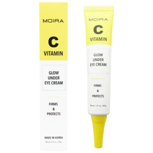 Envase de la crema de contorno de ojos Moira C Vitamin Glow