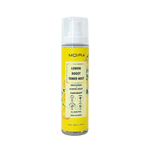 Envase de la bruma tónica Moira Lemon Boost