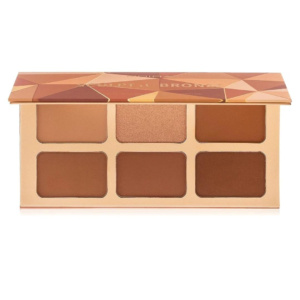 Paleta de rostro Moira Sculpt and Bronze abierta con sus seis tonos