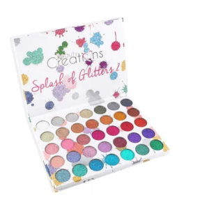 Paleta de glitters Beauty Creations Splash of Glitters 2 abierta